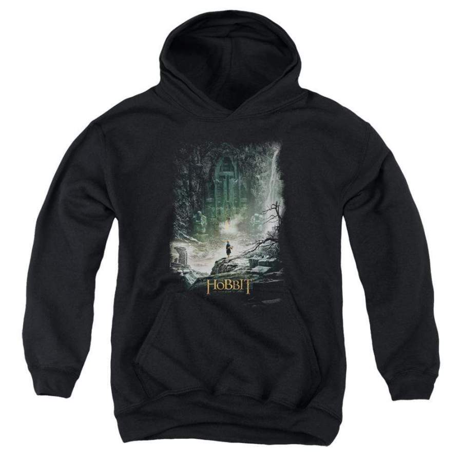 The Hobbit At Smaugs Door Youth Hoodie (Ages 8-12)