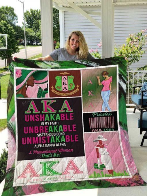 Alpha Kappa Alpha All Season Plus Size Quilt Blanket