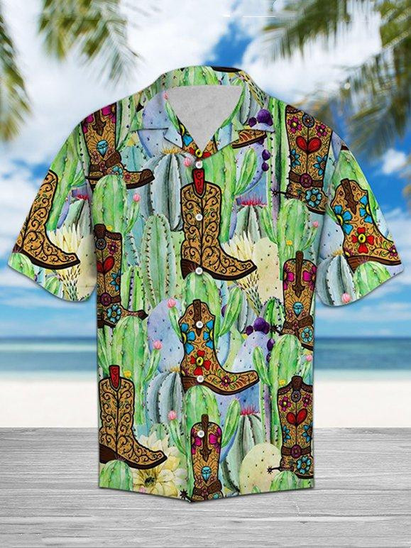 Cactus Boots Hawaii Shirt Unisex Adult Ha49779