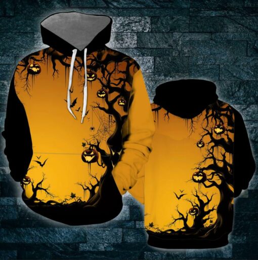 Scary Halloween Tree 3D All Over Printed Shirts For Men And Women, Gift For Halloween Day, Happy Halloween