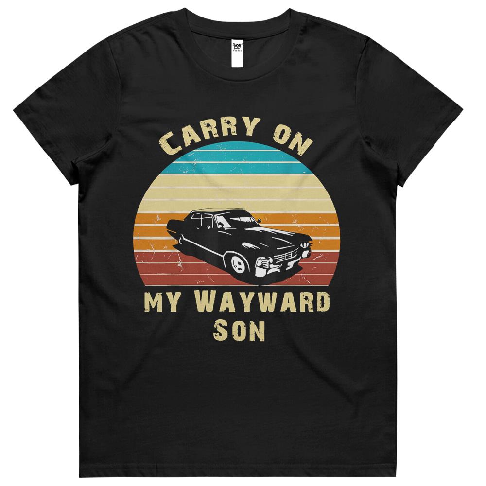 Carry On My Wayward Son Vintage Womens Tshirts