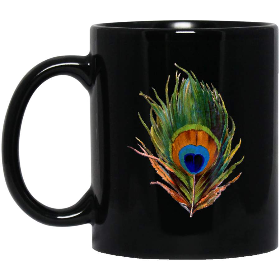 Vintage Peacock Feather Print _2616 Coffee Mug