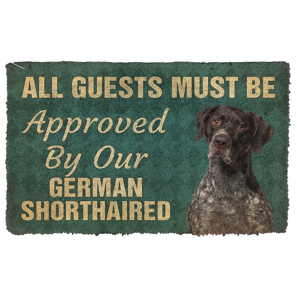 Gearhumans  Gearhuman 3D Must Be Approved By Our German Shorthaired Pinscher Custom Doormat