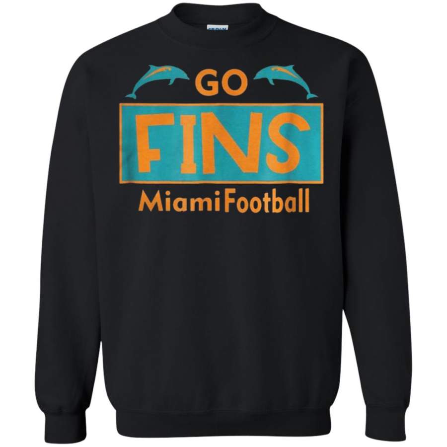 Go Fins Miami Football dolphin Sweatshirt – Moano Store