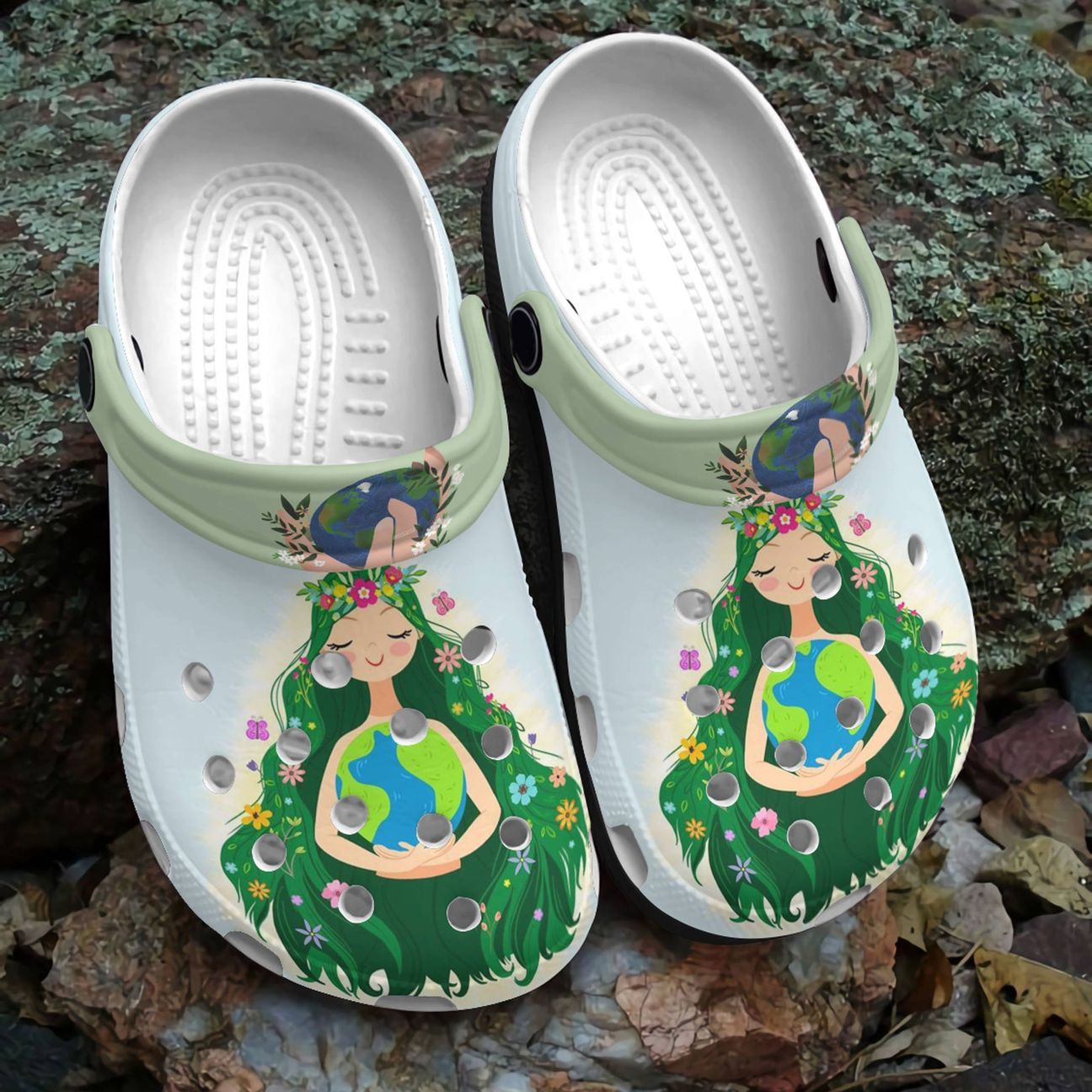 Environmentalist Personalized Clog, Custom Name, Text, Color, Number Fashion Style For Women, Men, Kid, Print 3D Love Our Earth