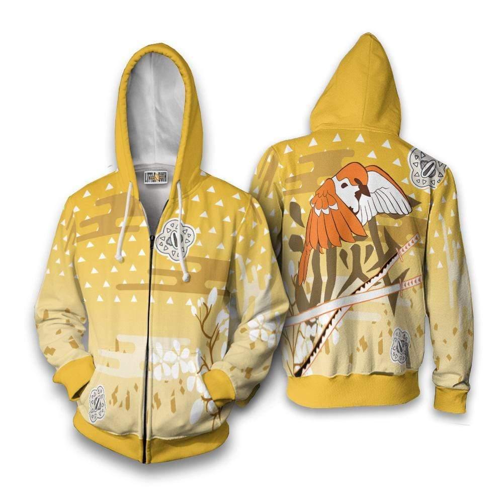 Zenitsu Agatsuma Custom Demon Slayer Clothes Anime Hoodie