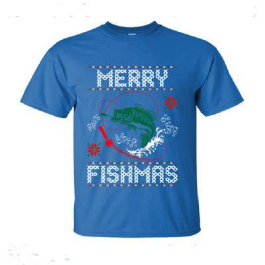 AGR Merry Fishmas Ugly Christmas Sweater – Ultra-Cotton T-Shirt