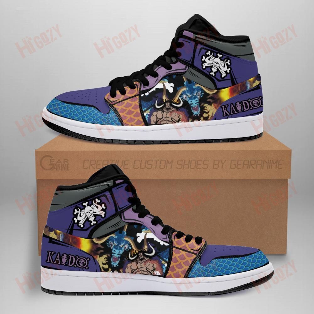 Yonko Dragon Kaido Sneakers Custom Anime One Piece Shoes