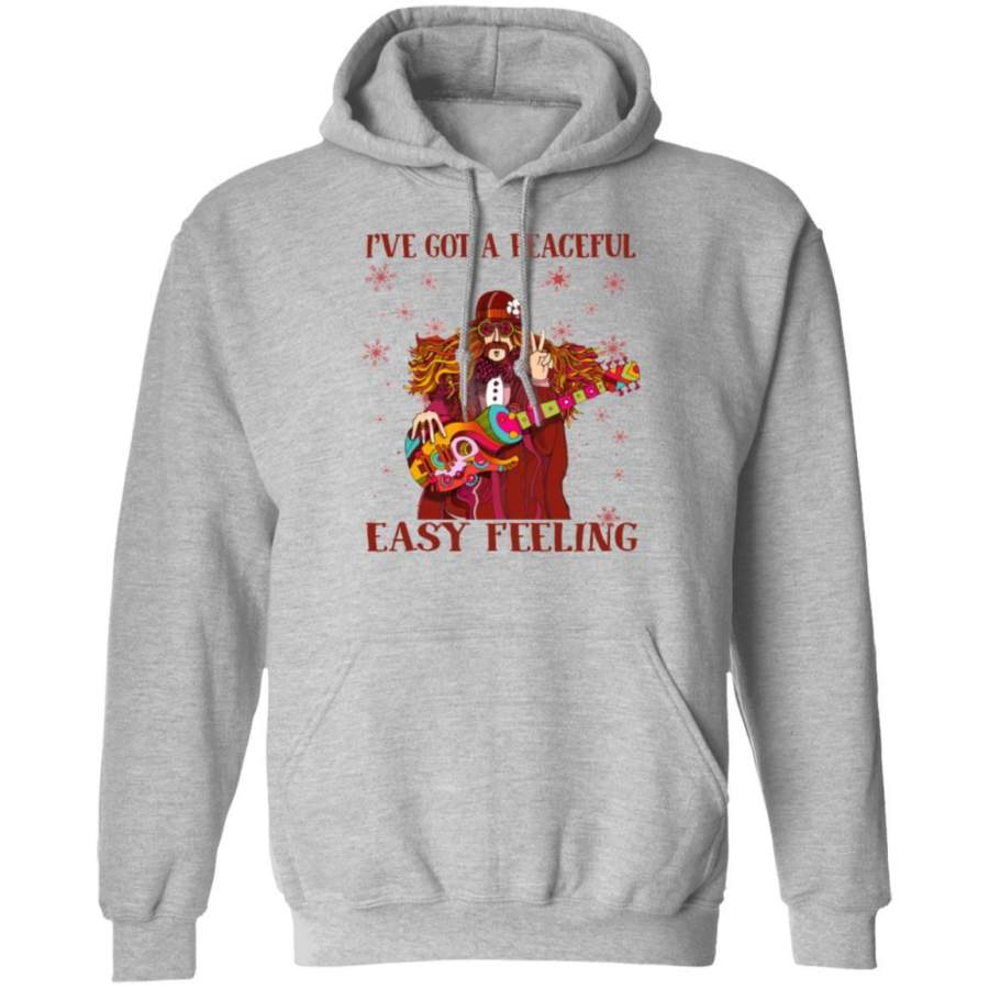 Hippie Christmas Hoodie I Have Got Easy Feeling