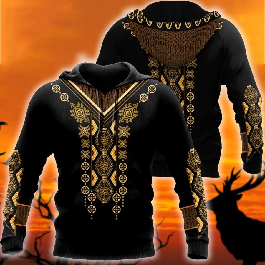 African Culture Dashiki Pattern Unisex Deluxe Hoodie ML NTN11182004