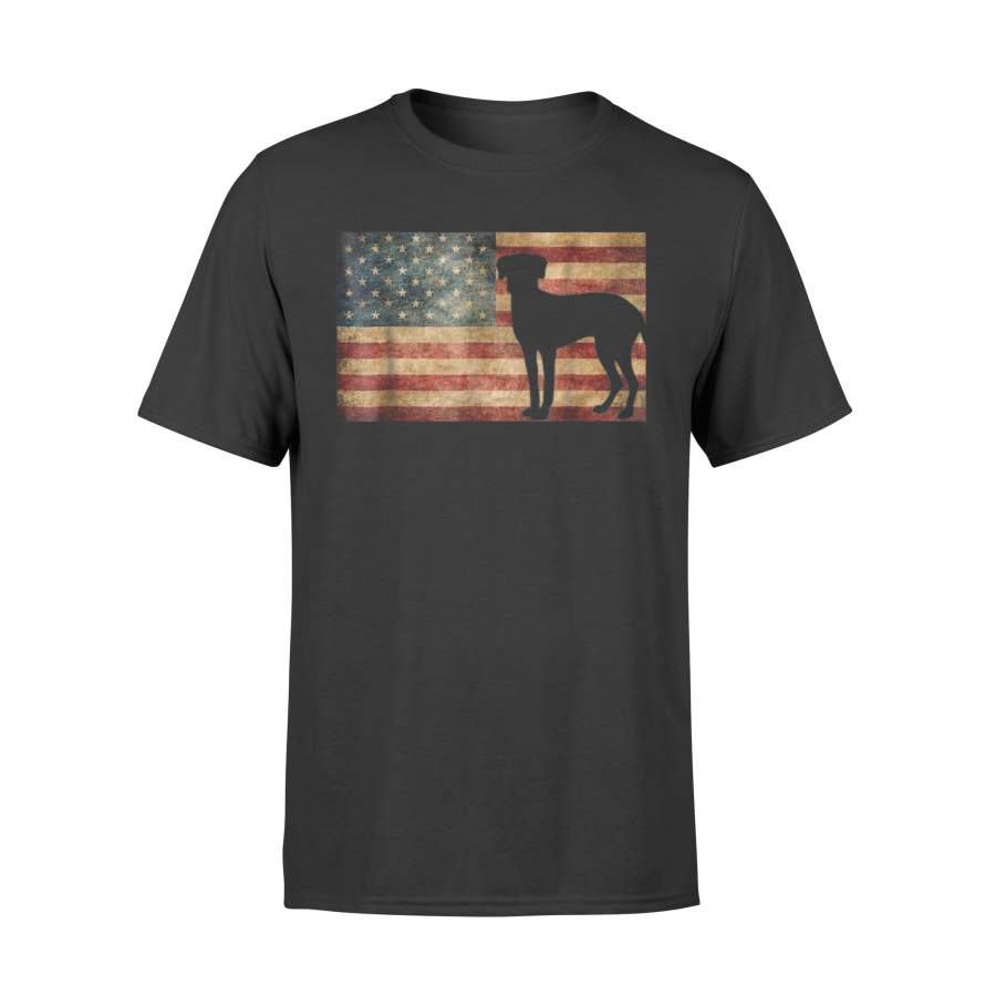 American Flag Catahoula Leopard Dog Patriotic Flag T-Shirt