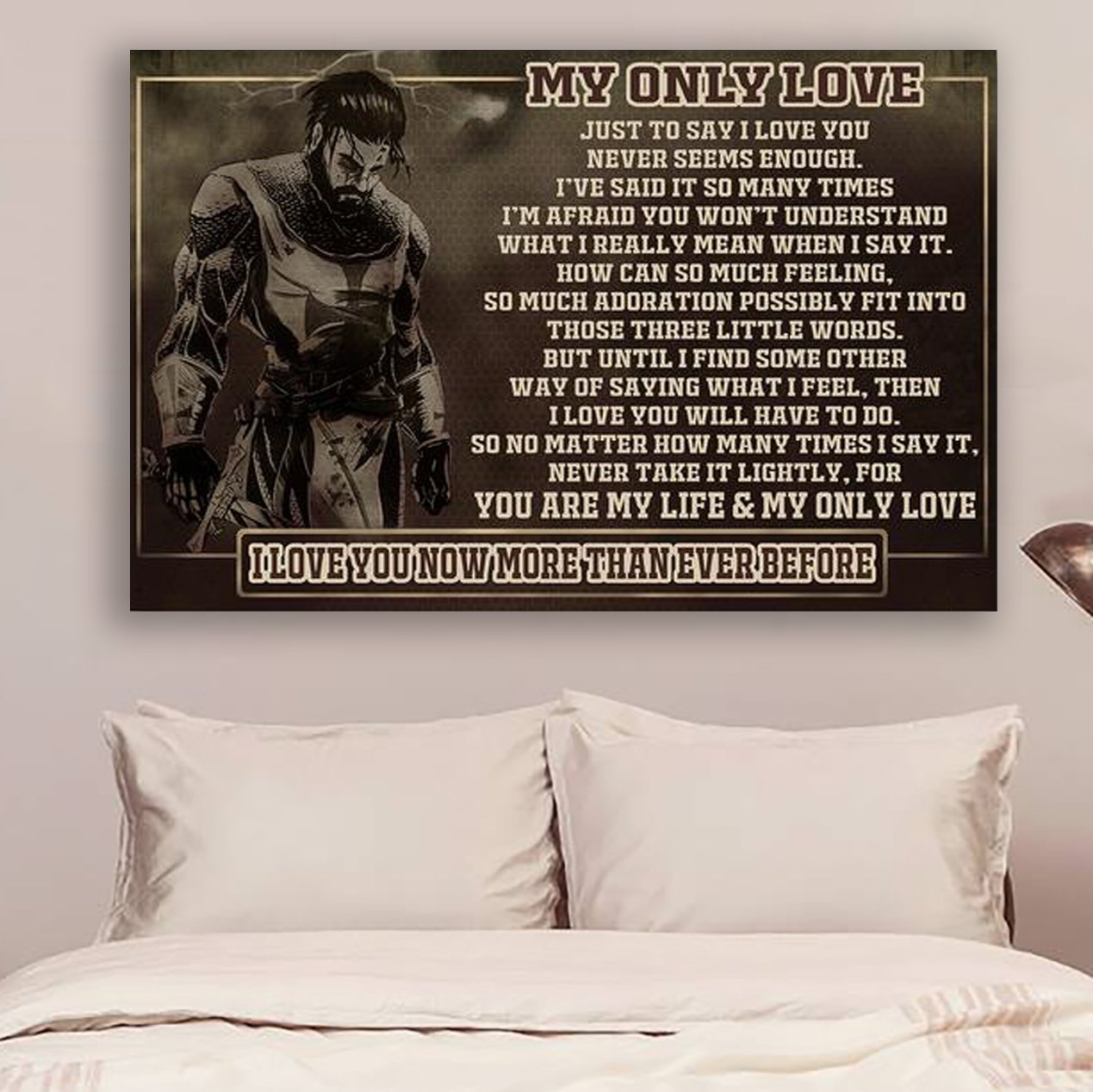 Knight Templar Canvas And Poster My Only Love 2 Wall Decor Visual Art