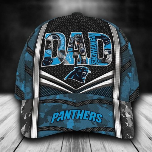 Carolina Panthers Blue Dad 3D Classsic Cap Gift For Fan Football Lovers