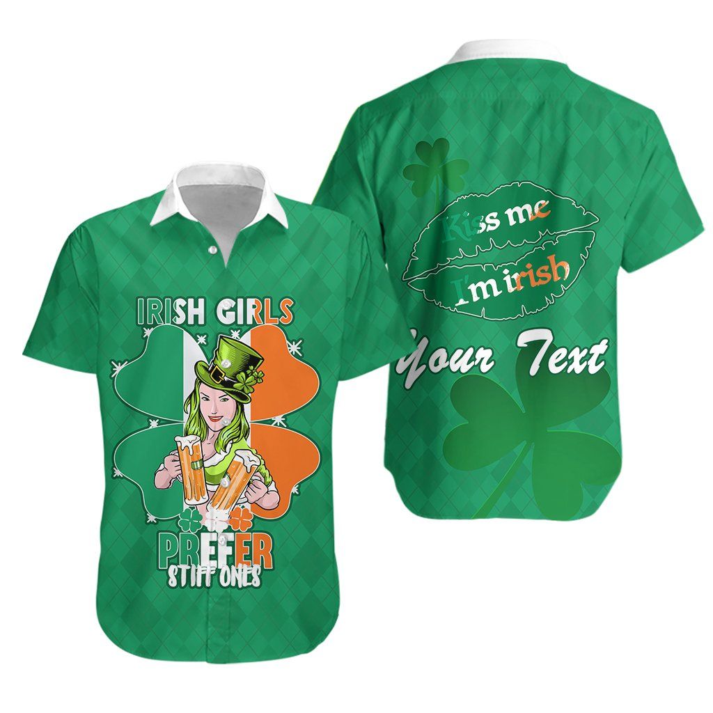 Day Irish Girl Shamrock Custom Name Hawaii Shirt For Men Women Adult Ha1741