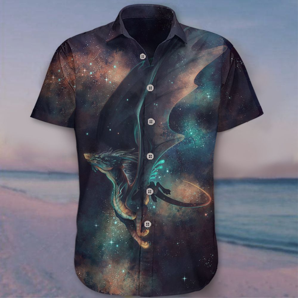 Dragon Hawaii Shirt In Galaxy Trending Clothing Ha35297