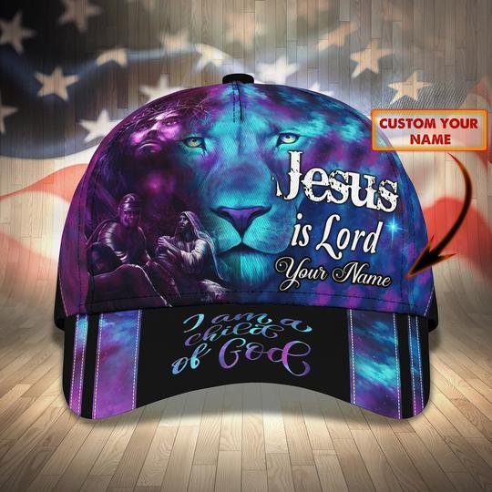 Tmarc Tee Personalized Name Jesus Is Lion Classic Cap