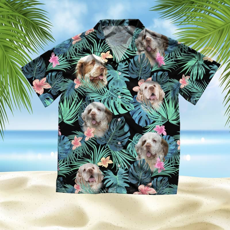 Felacia Clumber Spaniel Summer Leaves Hawaii Shirt Ha9239