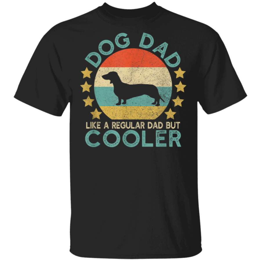 Mens Vintage Funny Dachshund Dad Gift for Wiener Dog Owner TShirt