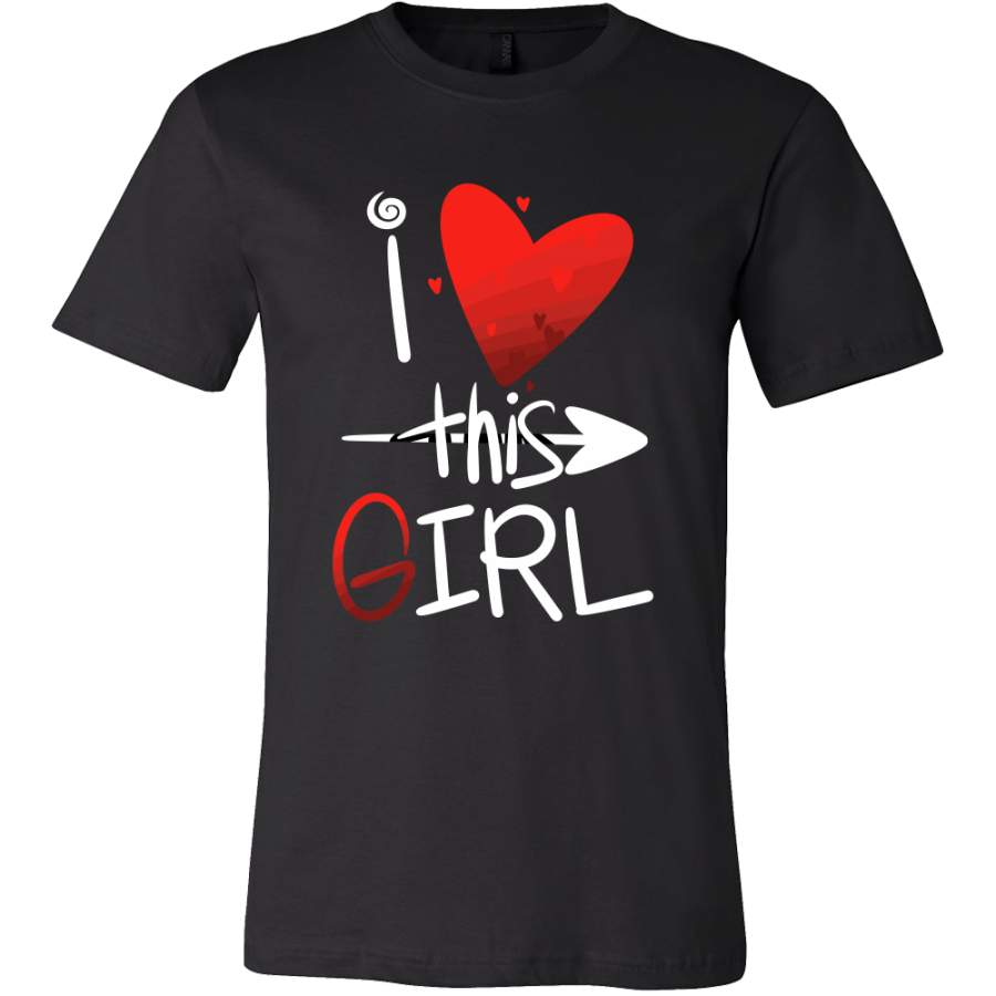 ‘I Love This Girl’ Heart Valentine Tshirt