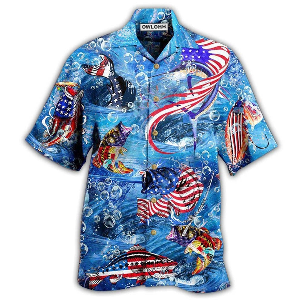 Fishing Hard America Cool Hawaii Shirt Ha102078