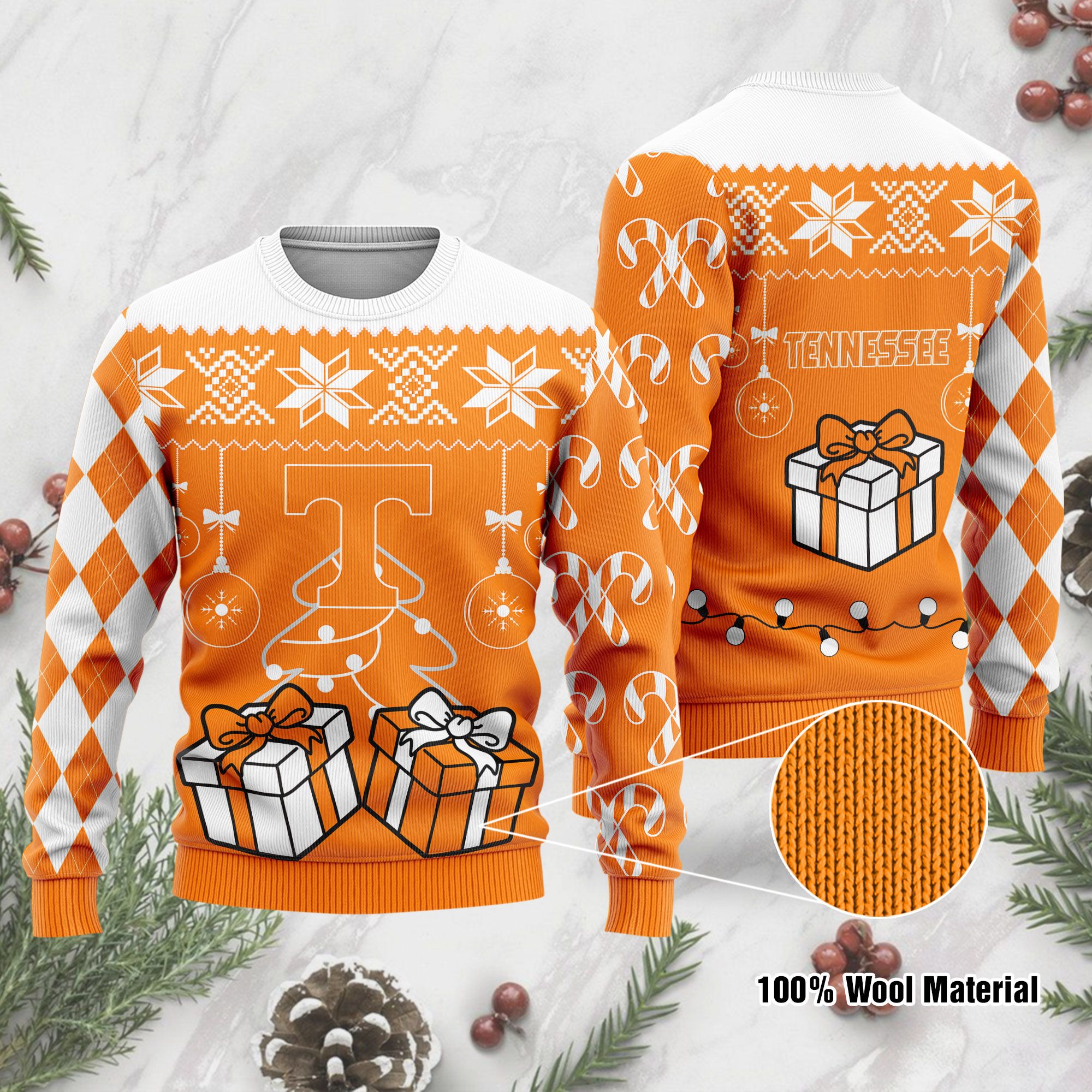 Tennessee Volunteers Ugly Sweater 191 L1MTH0343-XM