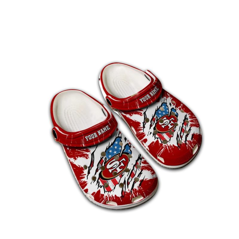 SF49 Personalized 49 Football Clog Shoes