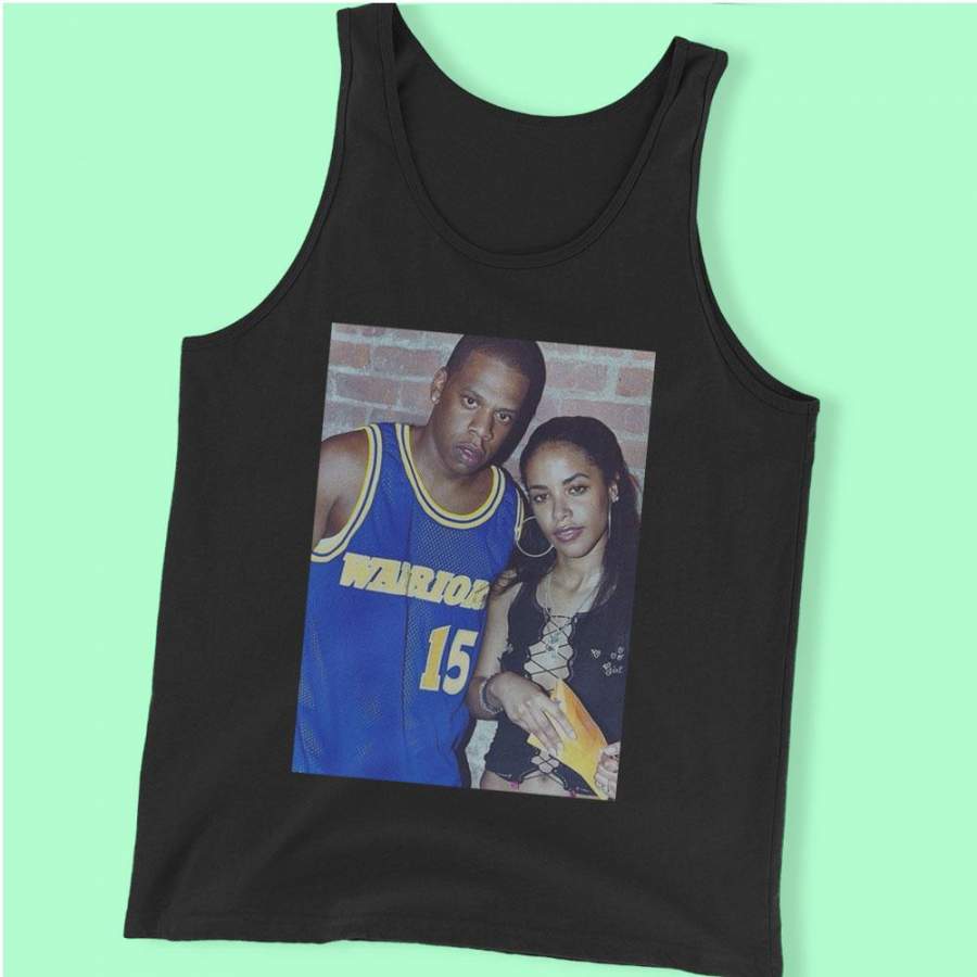 Aaliyah And Jay Z Men’S Tank Top