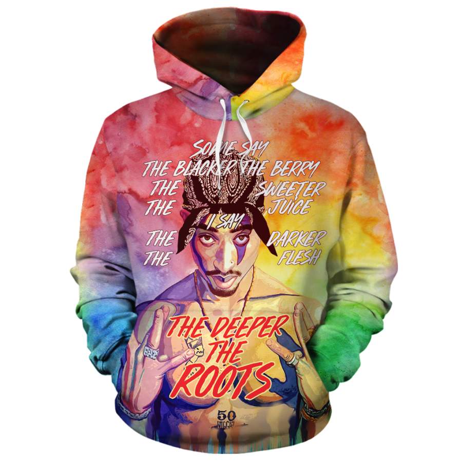 Tupac Deeper The Root All-over Hoodie