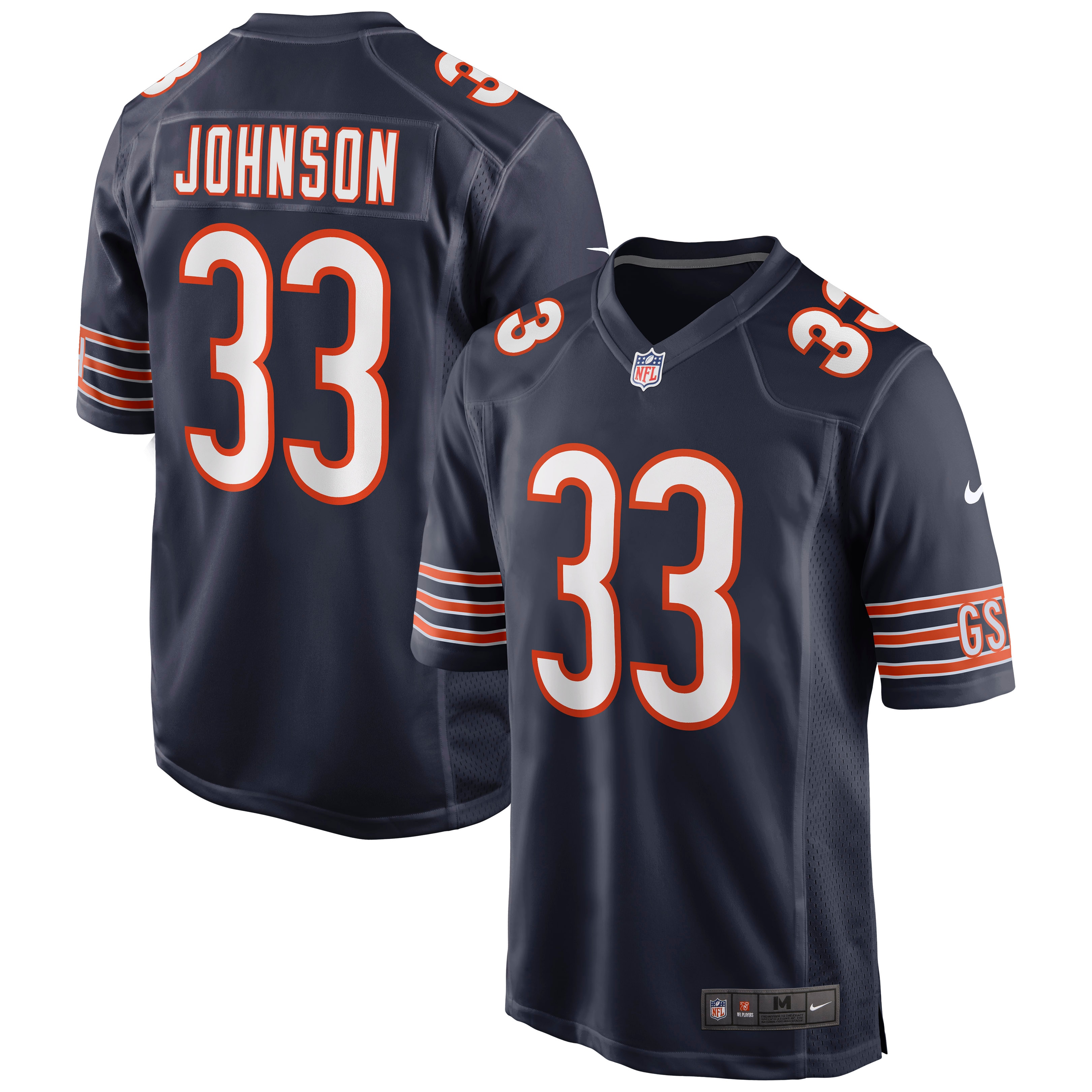 Men’s Chicago Bears Jaylon Johnson Navy Game Jersey