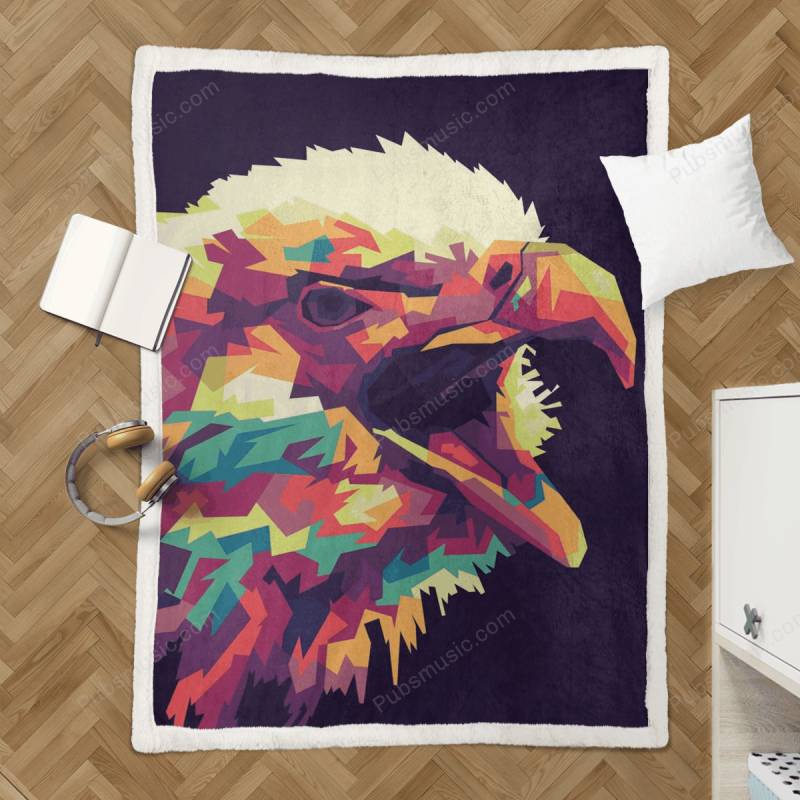 The Eagle – Animal Sherpa Fleece Blanket