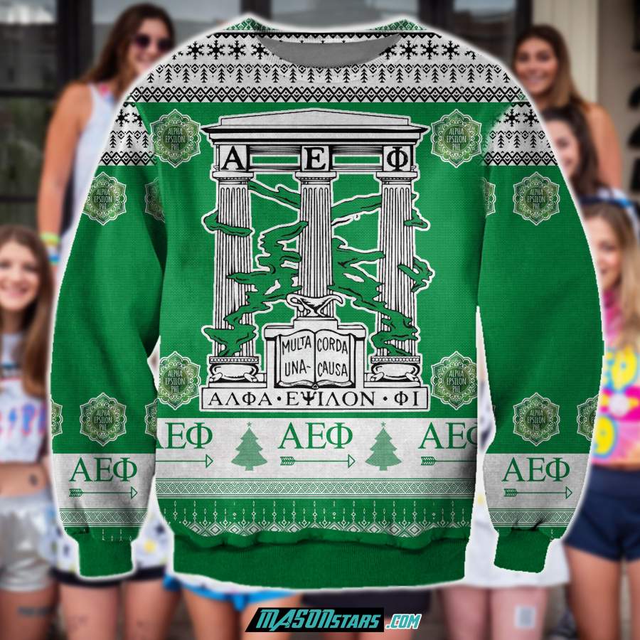 3D ALL OVER PRINT Alpha Epsilon Phi UGLY SWEATER