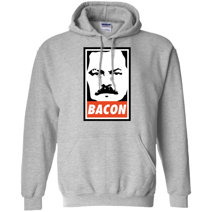 AGR Ron Swanson – Bacon Gildan Pullover Hoodie