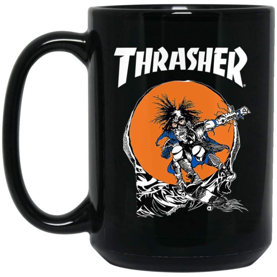 Thrasher Skate Outlaw Black Big Mug