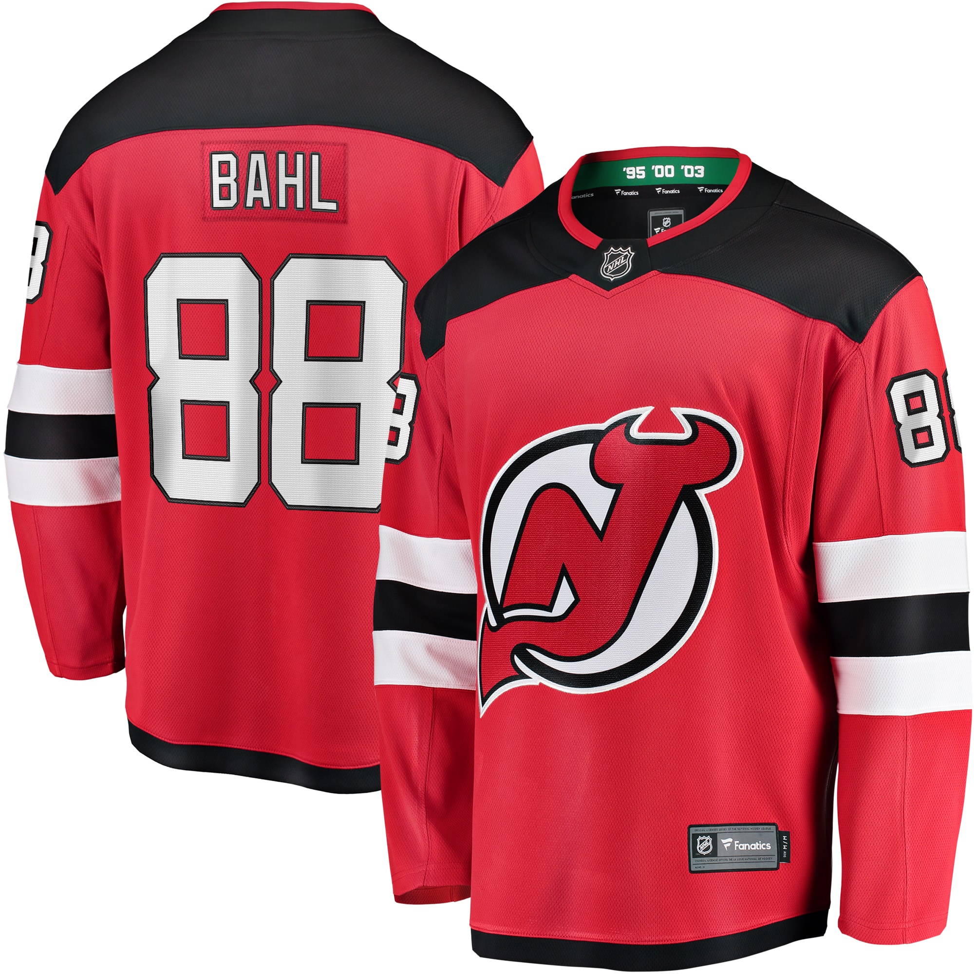 Men's New Jersey Devils Kevin Bahl Red Home Breakaway Jersey