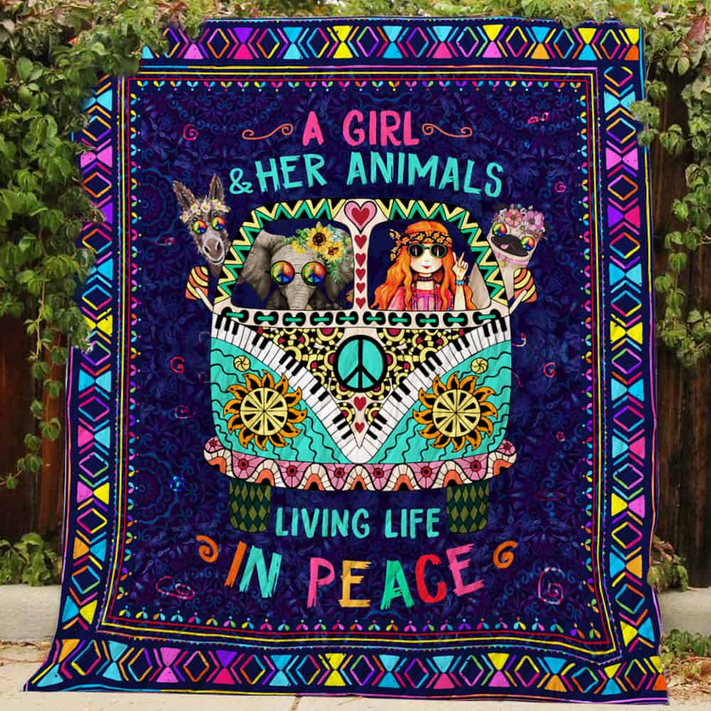 A Girl &Amp; Her Animals – Quilt R203