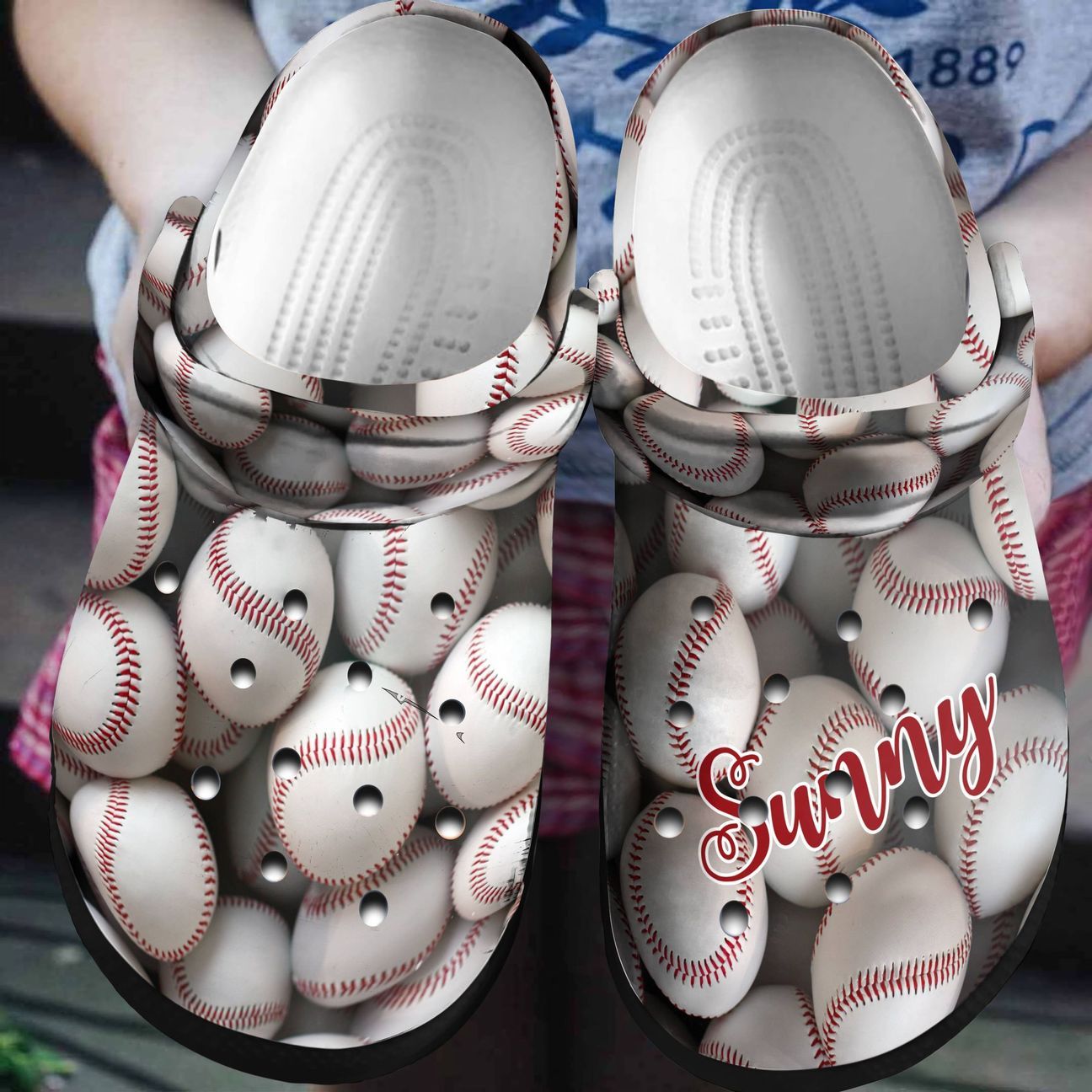 Baseball Personalized Clog Custom Crocss Comfortablefashion Style Comfortable For Women Men Kid Print 3D Baseball Strengthens Me