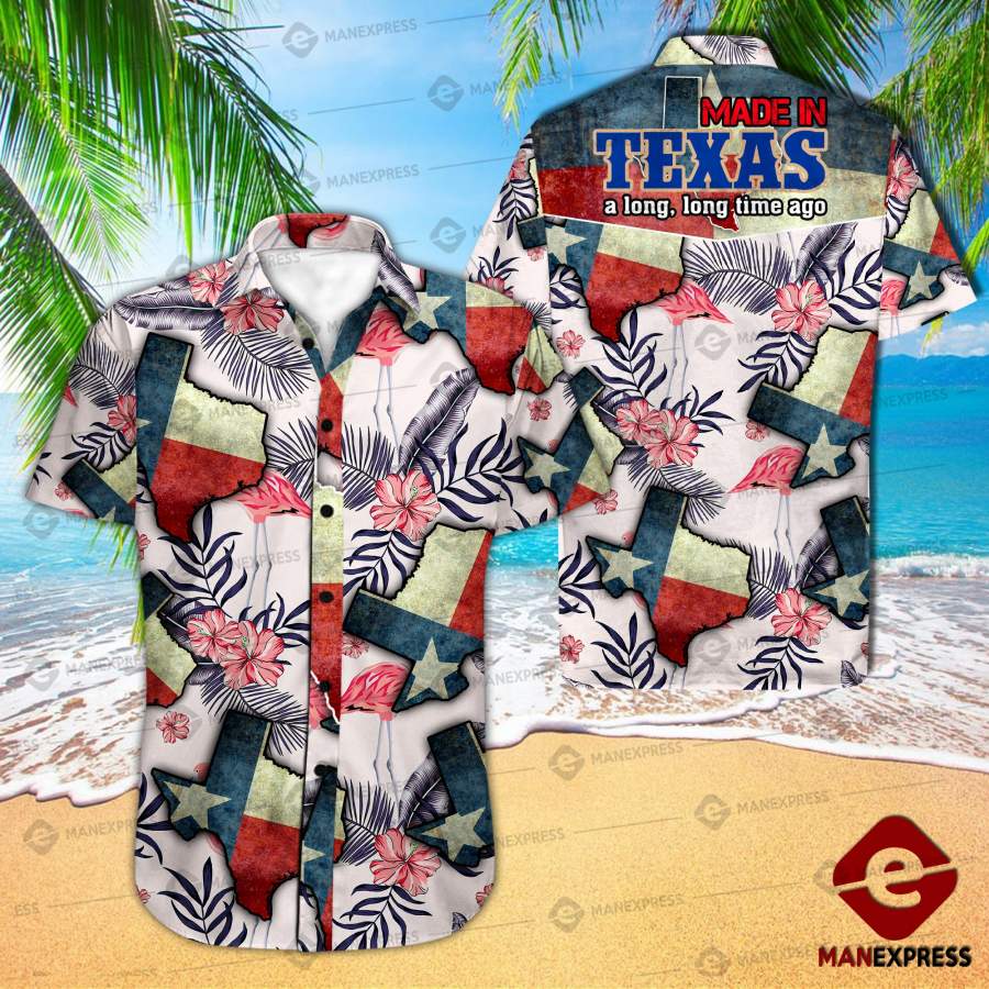 Texas Made In Long Time Hawaiian Shirt Ha27757