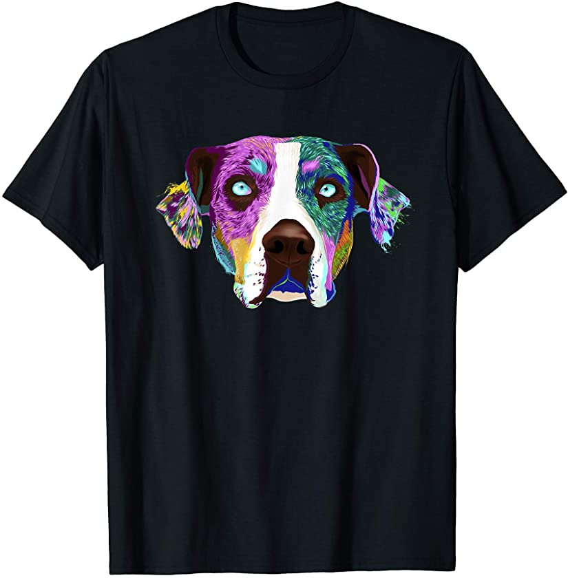 Colourful Louisiana Catahoula Leopard Dog T-Shirt