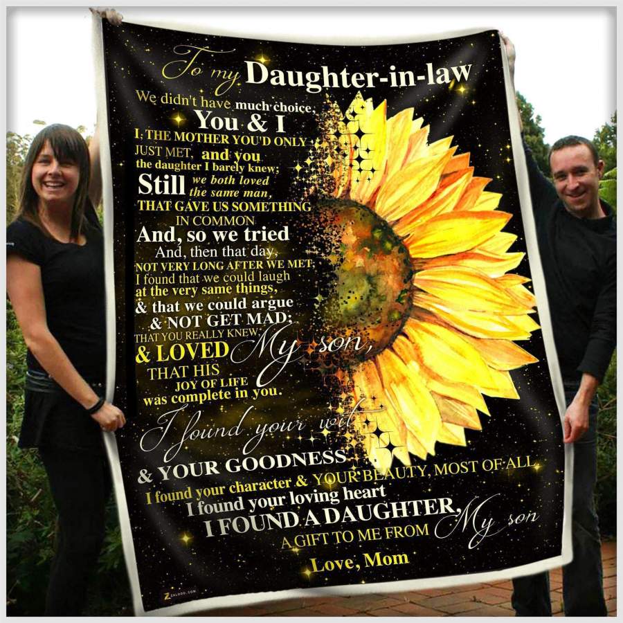 I Found A Daughter A Gift To Me From A Son Giving Daughter-in-law Blanket