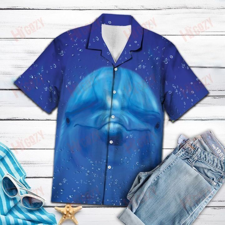 Cute Dolphin – Short Sleeve Shirt Vacation Short Sleeve Tactical Hawaiian Shirt Hawaiian Shirt Pattern