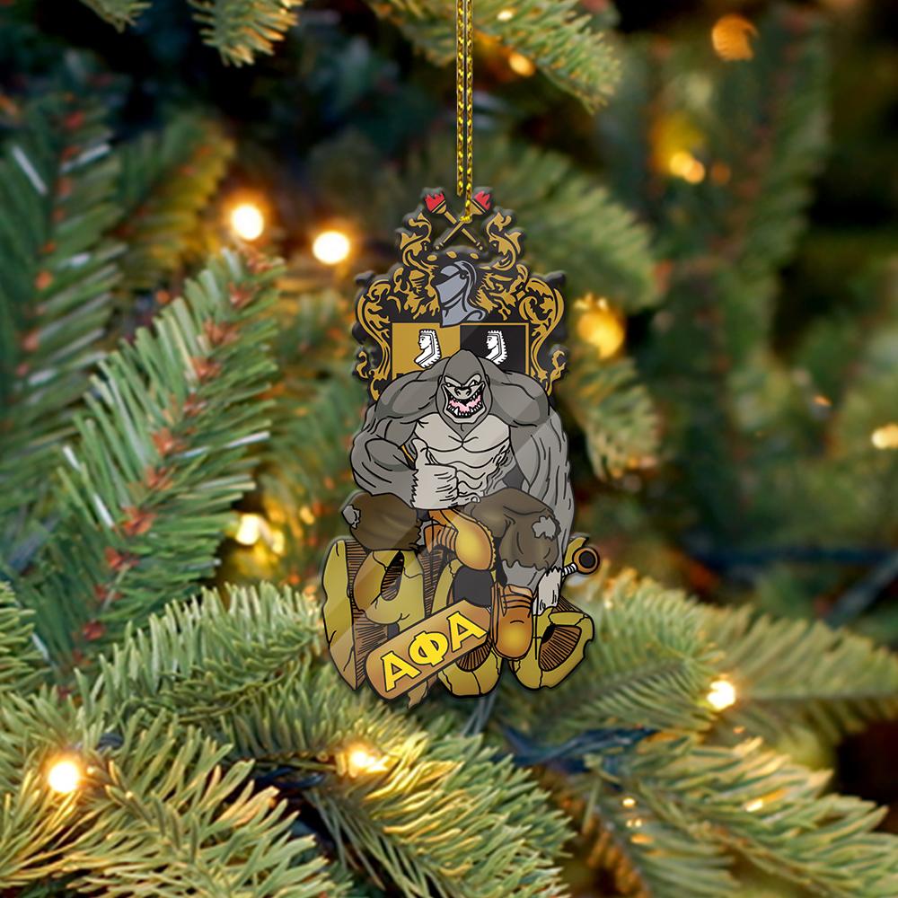 Wonderprint Ornament – King Kong Alpha Phi Alpha Crest Shape Acrylic Ornament Lt10