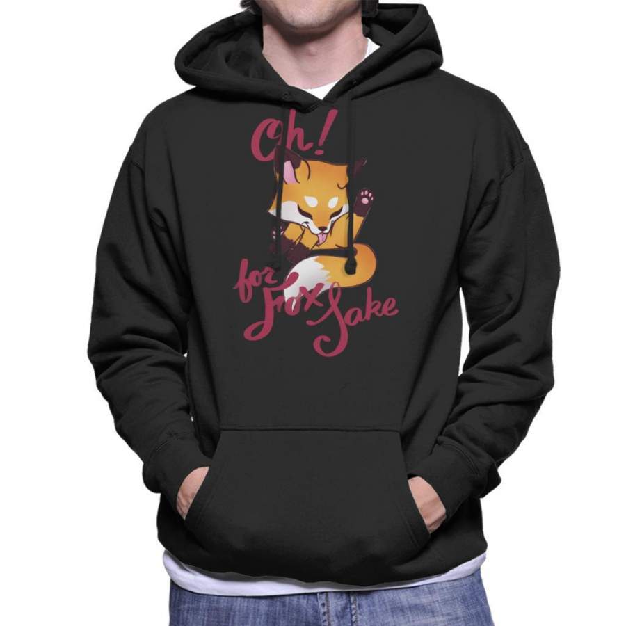 Oh For Fox Sake Men’s Hooded Sweatshirt