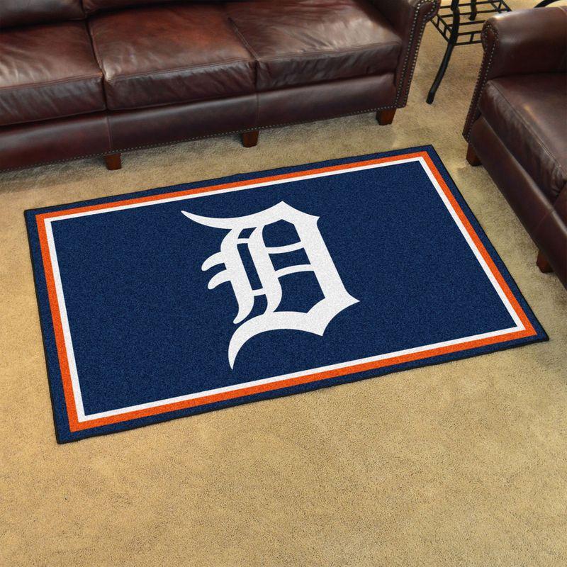 Detroit Tigers Baseball Area Limited Edition Rug Carpet Baseball Floor Decor 3