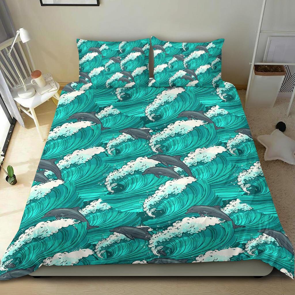 Dolphin Bedding Set – Dolphin Duvet Cover and pillow Covers