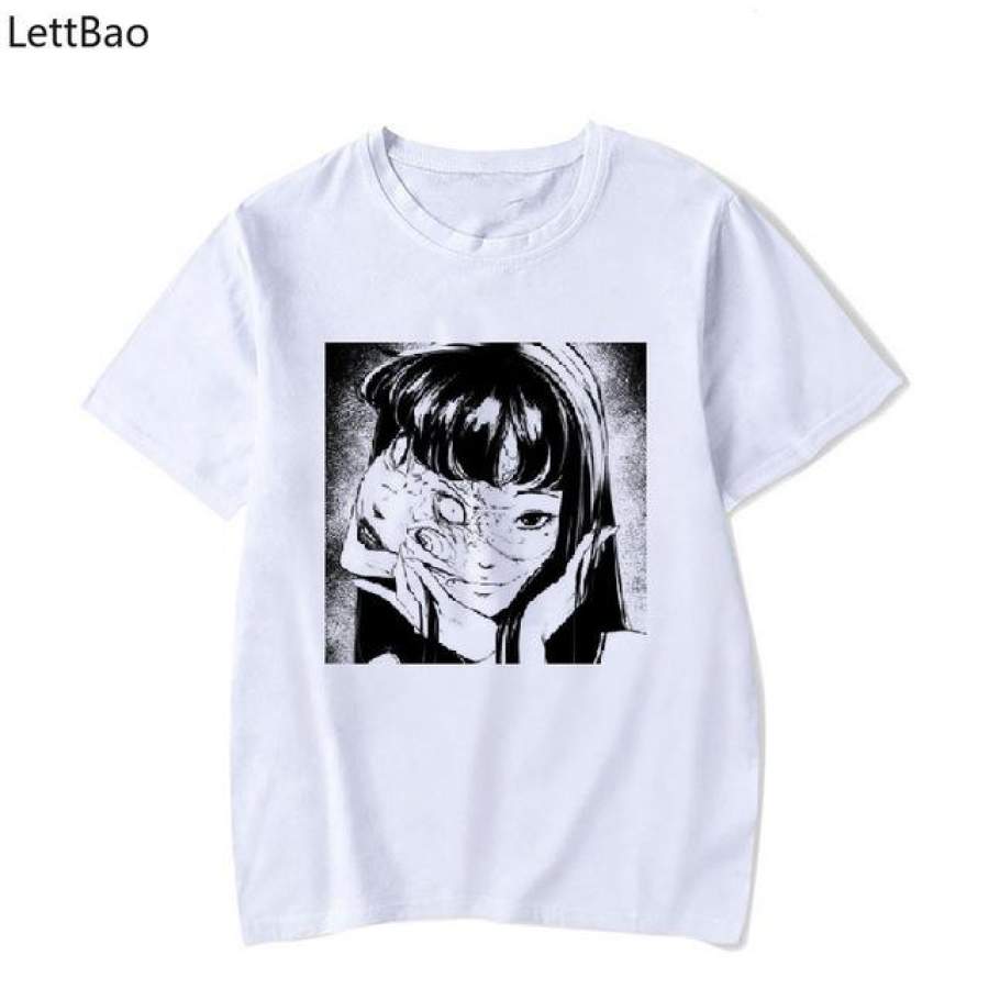 Junji Ito T Shirt men japanese Anime Manga Japan Weeaboo Otaku Horror T-shirt cotton Short Sleeve vintage Tee Shirt