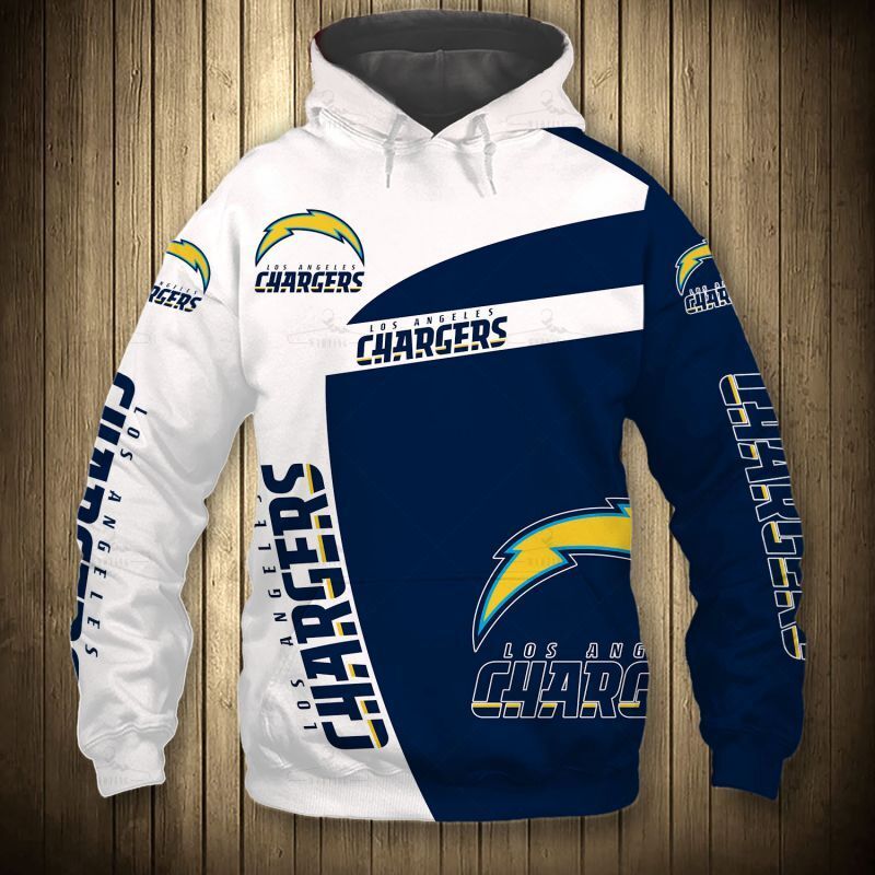 Los Angeles Chargers Hoodie 3D  Sweatshirt Pullover Gift S