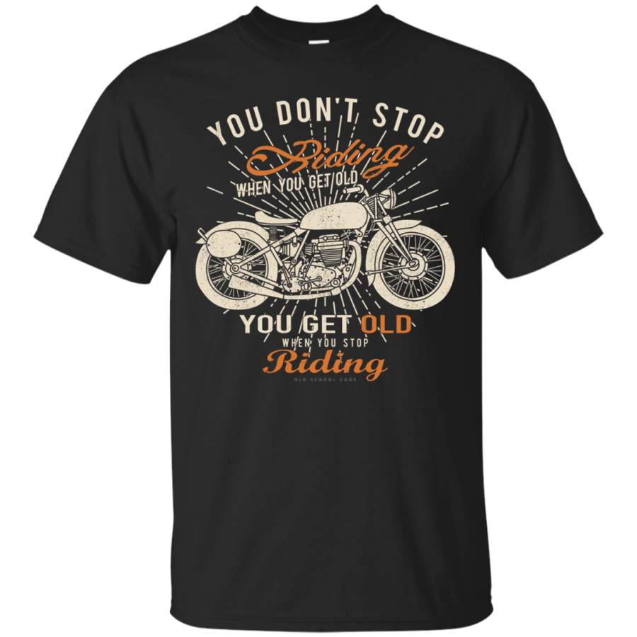 vintage Distressed motorcycle t shirt for old bikers