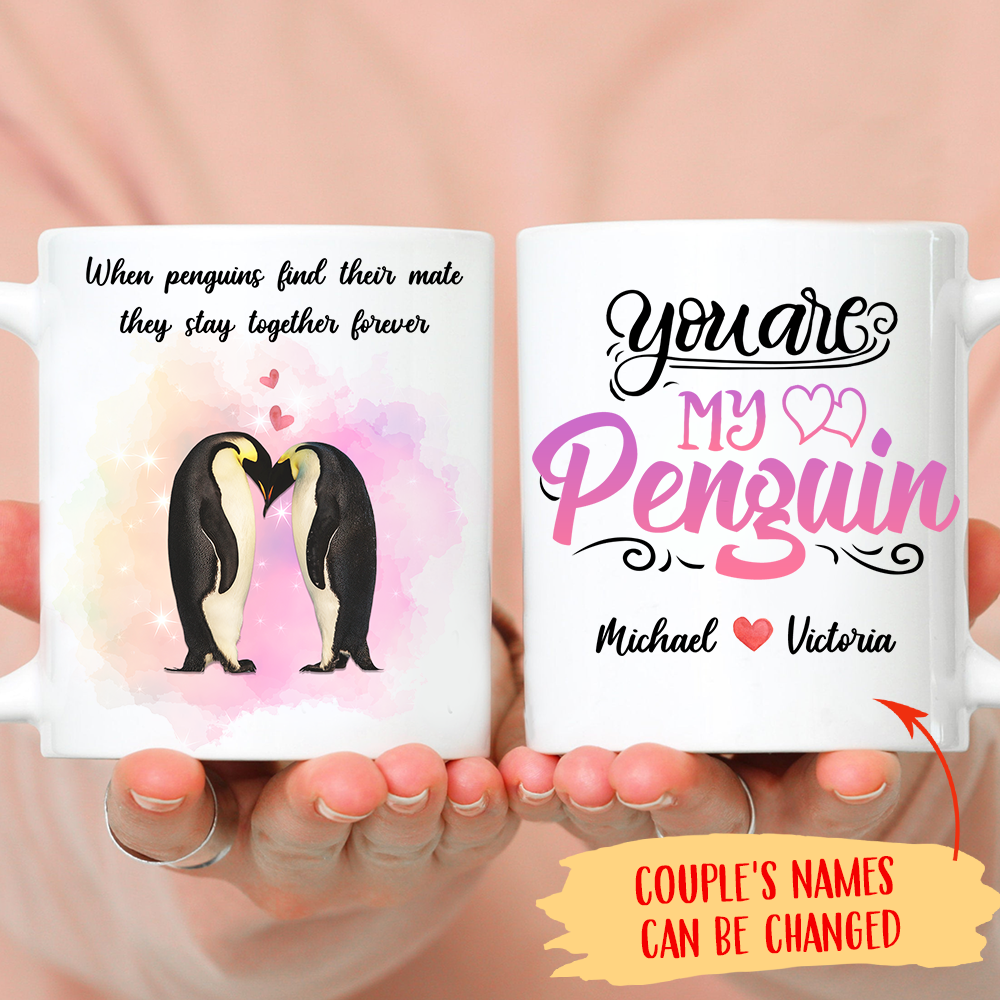 Personalized You’re My Penguin Custom Name Mugs For Couple