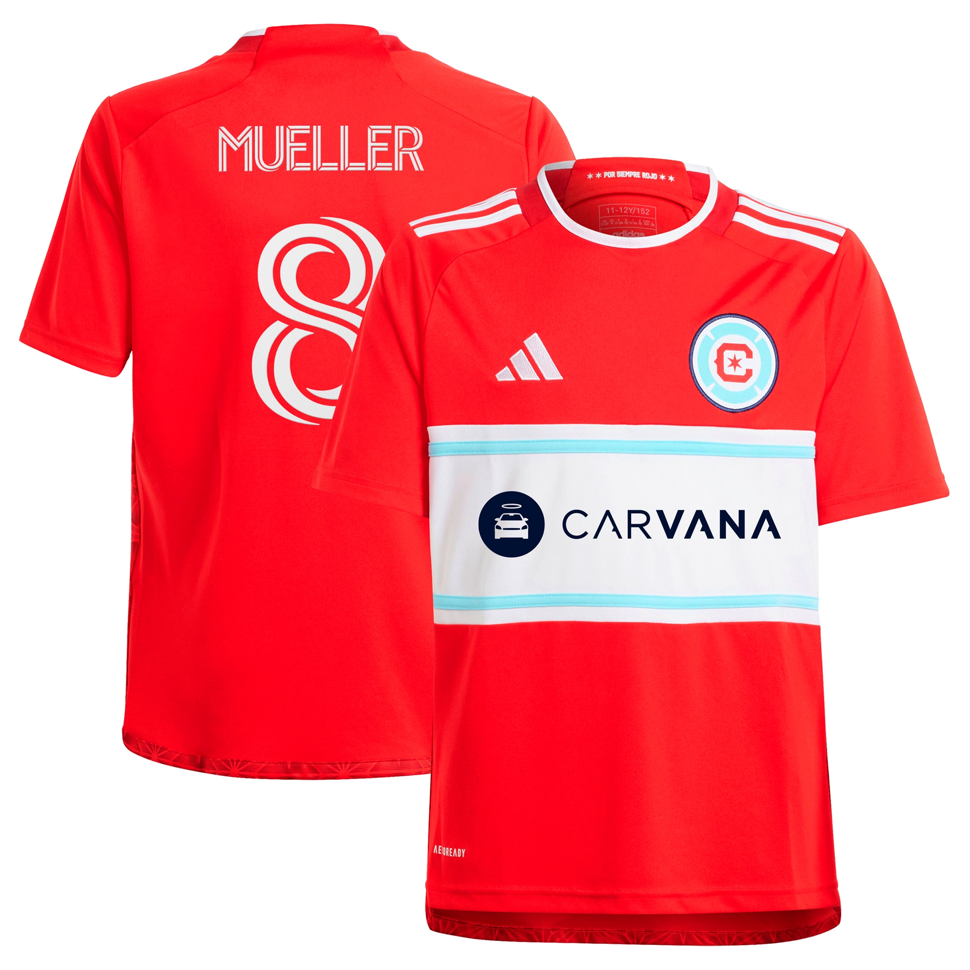 Chris Mueller Chicago Fire Youth 2024 Return To Red Replica Player Jersey  Red