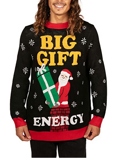 Big Gift Energy Ugly Christmas Sweater 2021